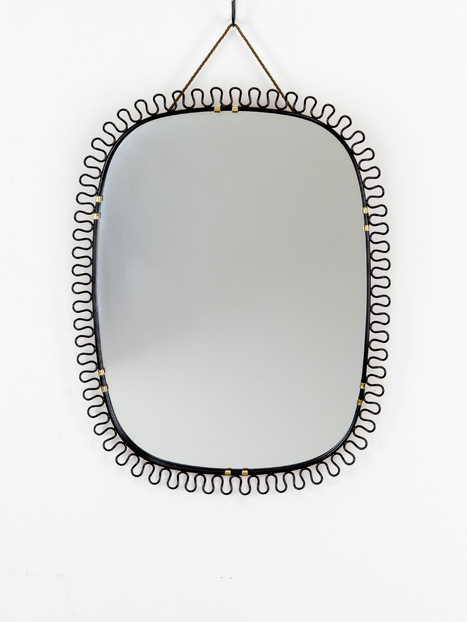 Vintage Loop Mirror by Josef Frank for Svenskt Tenn. Sweden Vintage Loop Mirror by Josef Frank for Svenskt Tenn. Sweden